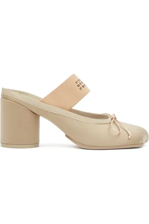 Maison Margiela Ballet Mules mit Logo 70mm