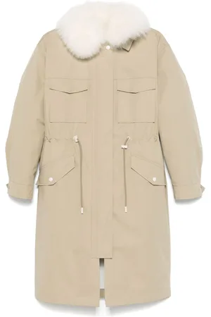 YVES SALOMON Parka mit Pelzdetail