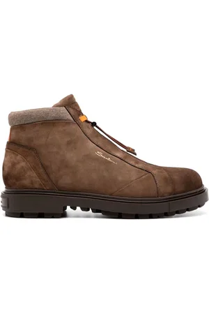 santoni Stiefel aus Wildleder