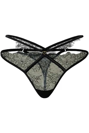 Twin-Set G-String-Tanga mit Spitzen-Overlay