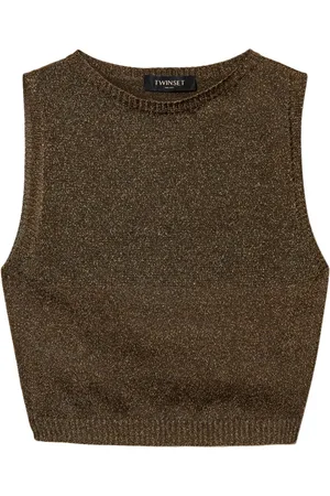 Twin-Set Gestricktes Lurex-Top