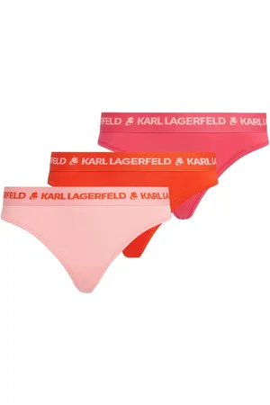 Karl Lagerfeld Tangas mit Logo-Print (3er-Set)