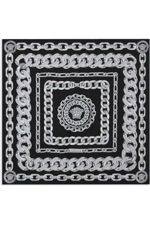 VERSACE Großer Medusa Chain Schal aus Seide
