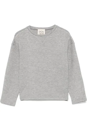 DOUUOD KIDS Sweatshirt mit meliertem Effekt
