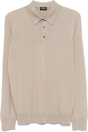 Ermenegildo Zegna Fein gestricktes Poloshirt