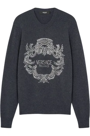 VERSACE Iconic Crest Pullover mit Verzierung