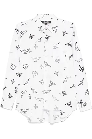 Comme des Garçons Hemd mit Vögel-Print