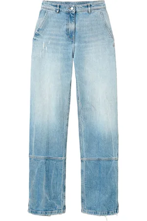 Twin-Set Wide-Leg-Jeans mit Nahtdetail