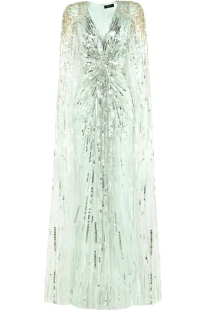 Jenny Packham Gold Rush Abendkleid mit Pailletten