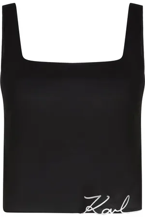 Karl Lagerfeld K/Signature Cropped-Top