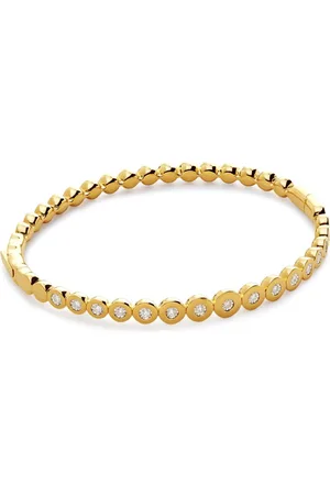 Monica Vinader 18kt Gelbgoldarmreif mit Diamanten