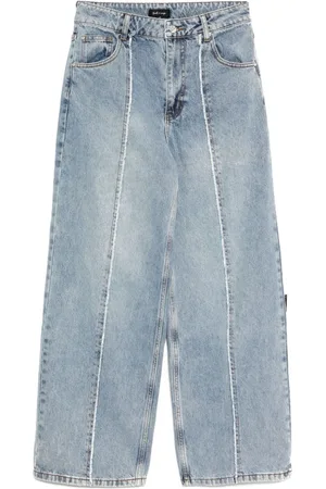tout a coup Jeans mit weitem Bein