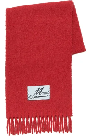 Marni Schal mit Logo-Applikation