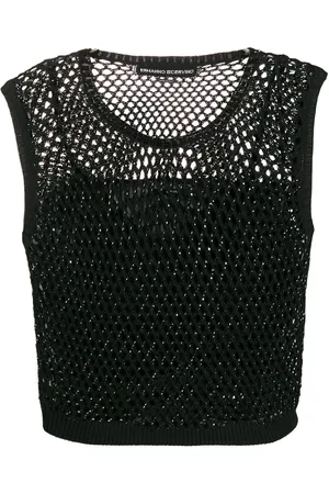 ERMANNO SCERVINO Top mit Kristallen