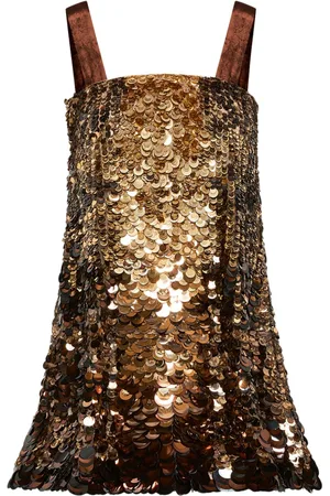 Oscar de la Renta Ombre Paillette Cocktailkleid