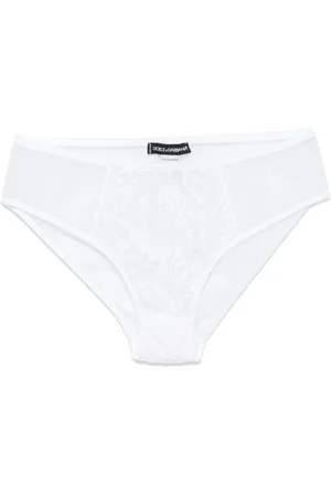 Dolce & Gabbana Slip aus Tüll mit Spitzeneinsatz
