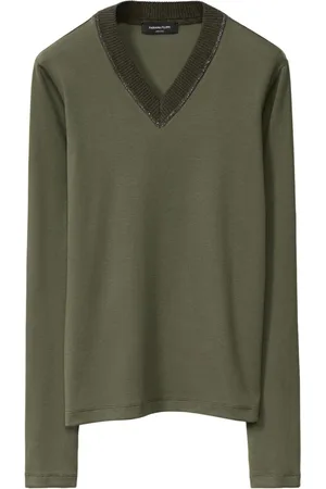 Fabiana Filippi T-Shirt mit V-Ausschnitt