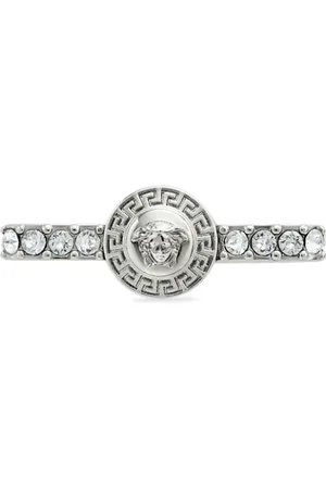 VERSACE Gianni Ribbon Ring mit Kristallen