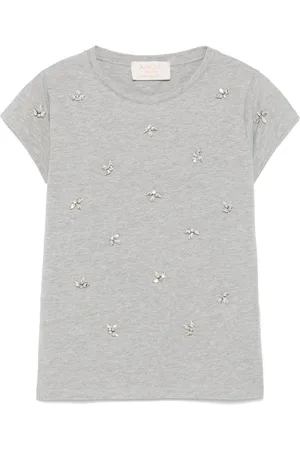 Kaos T-Shirt mit Kristallen
