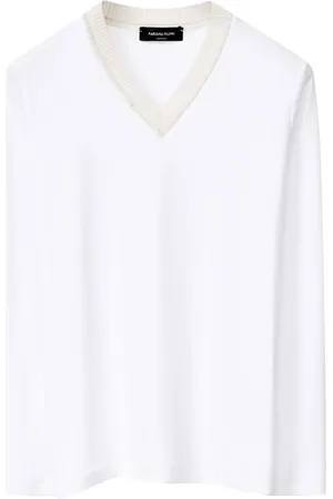 Fabiana Filippi T-Shirt mit V-Ausschnitt
