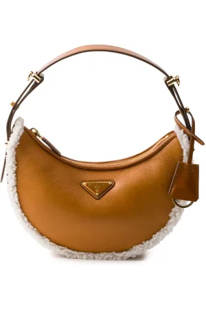 Prada Kleine Schultertasche aus Shearling