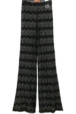 Missoni Ausgestellte Hose mit Häkelmuster