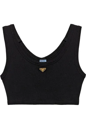 Prada Tanktop mit Triangel-Logo