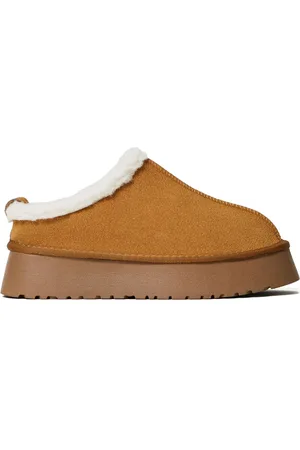 Twin-Set Slipper aus Faux Shearling