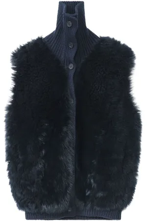 Fabiana Filippi Weste mit Shearling-Einsatz