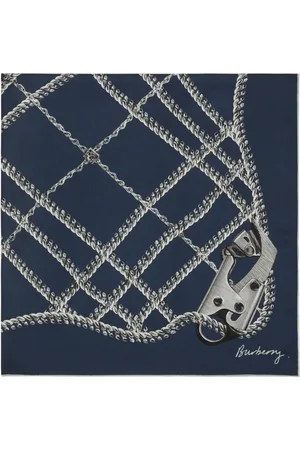 Burberry Schal aus Seide mit Chain Check