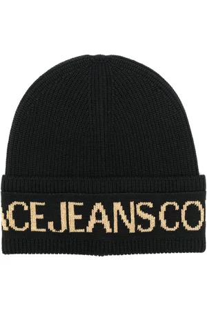 VERSACE Intarsien-Beanie mit Logo