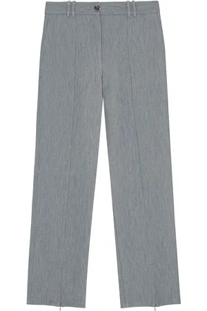 Ganni Gerade Hose mit Bügelfalten