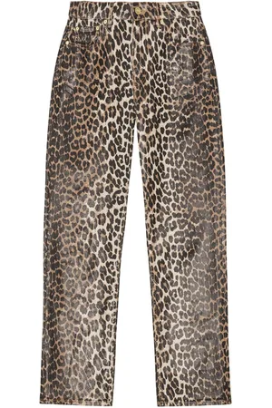 Ganni Hose mit Leoparden-Print