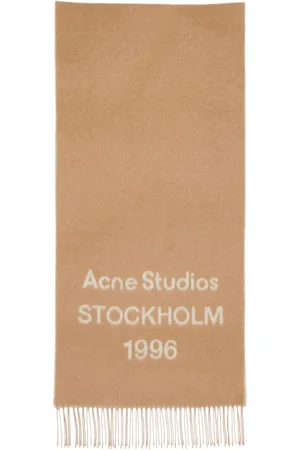 Acne Studios Schal mit Logo-Print