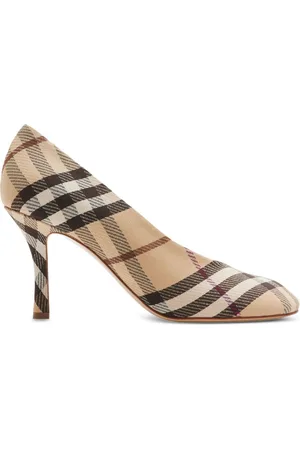 Burberry Check Baby Pumps 85mm