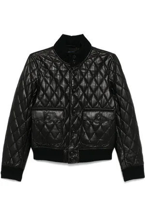 Ralph Lauren Gesteppte Bomberjacke aus Leder