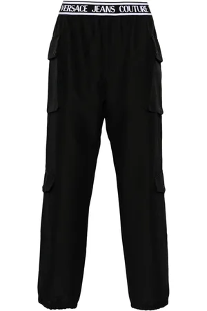 VERSACE Cargohose mit Logo-Bund