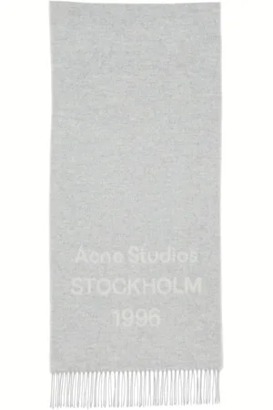 Acne Studios Schal mit Logo-Print