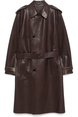 Burberry Trenchcoat aus Leder