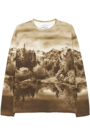 Maison Kitsuné T-Shirt mit grafischem Print