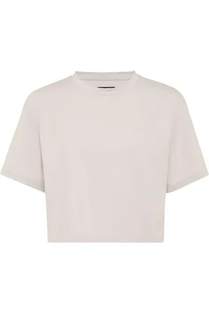 Philipp Plein Cropped-T-Shirt mit rundem Ausschnitt