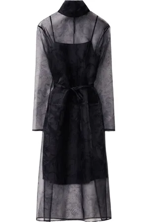 Fabiana Filippi Midikleid aus Seide mit Print