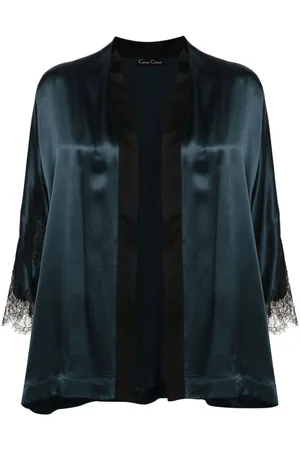 CARINE GILSON Cape aus Seide und Spitze
