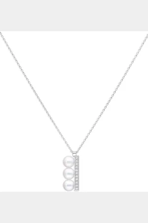 Tasaki 18kt Balance Plus Neo Weißgoldhalskette mit Diamanten-Pavé