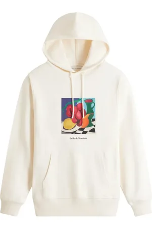 Drôle de Monsieur Hoodie mit Illustrations-Print