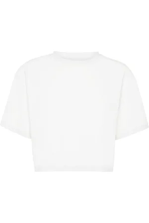 Philipp Plein Cropped-T-Shirt mit rundem Ausschnitt