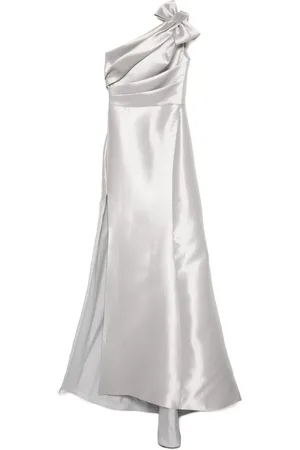 Amsale Drapiertes Mikado Abendkleid