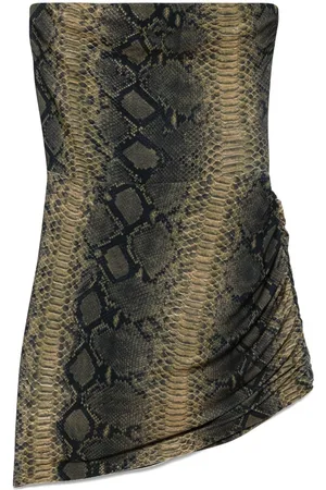 Norma Kamali Schulterfreies Minikleid