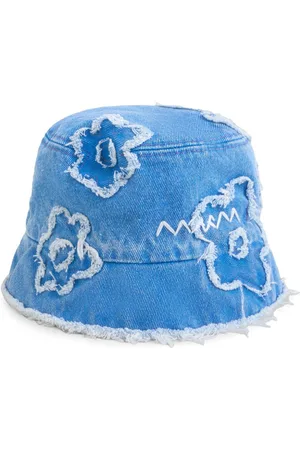 Marni Jeans-Fischerhut mit Blumenapplikation
