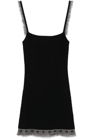 Chiara Ferragni Geripptes Lurex-Minikleid